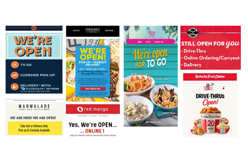 4 Key Trends of Restaurant Email Messaging: Week One of COVID-19